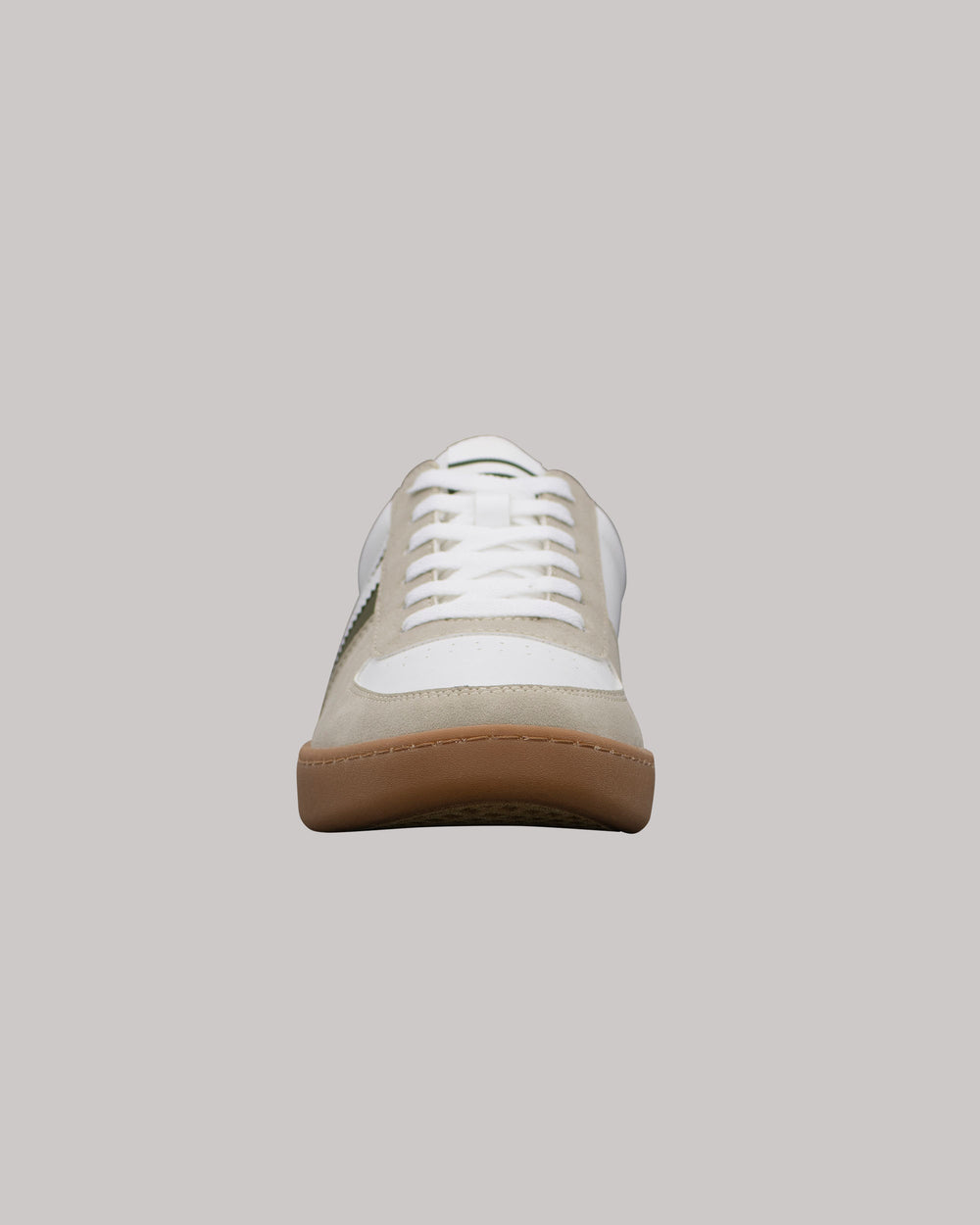 White Ben Sherman Hyde Olive Stripe Sneakers | 7304WJUES