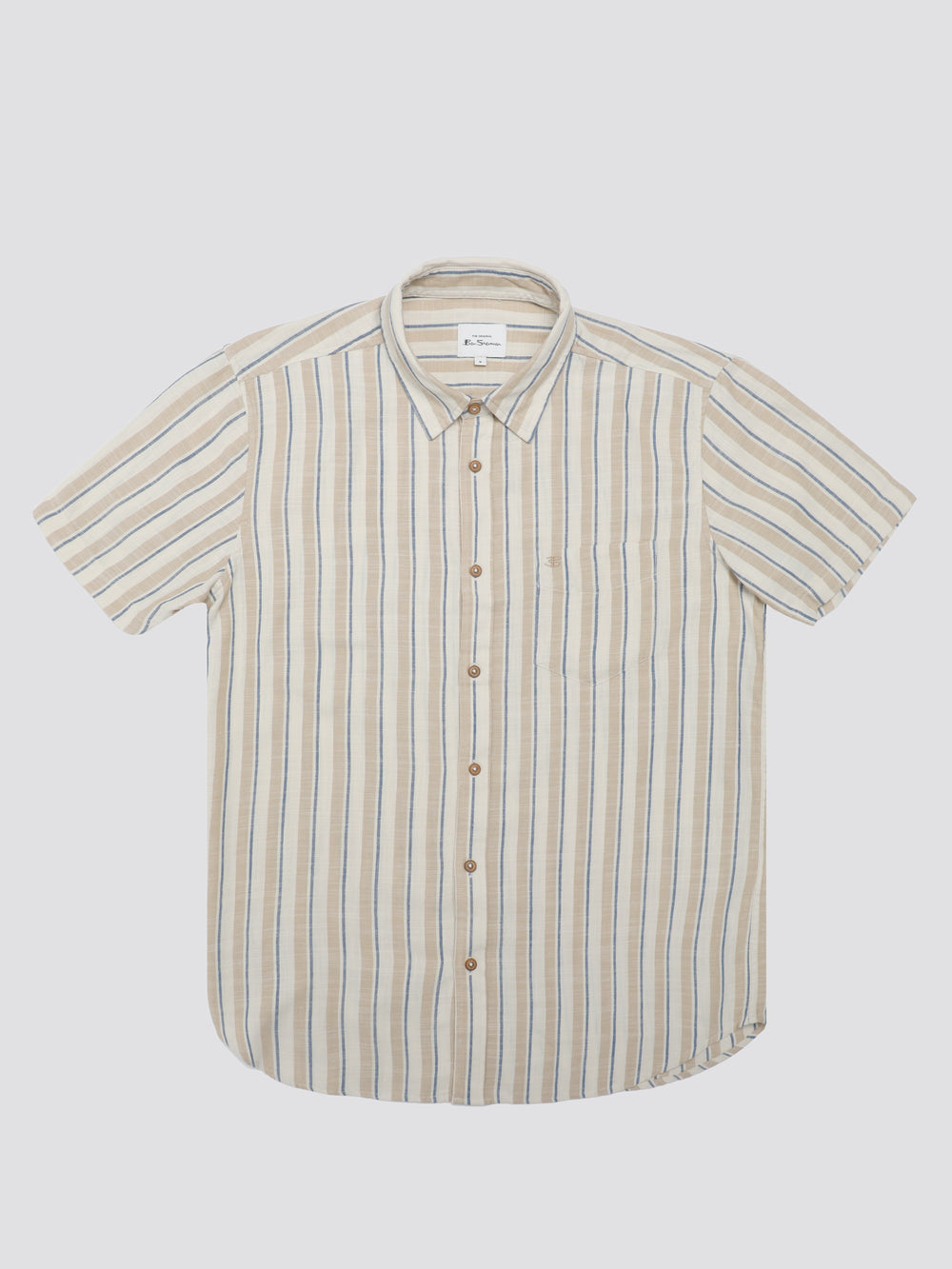 White Ben Sherman Signature Mod Stripe Shirts | 1403XKJYQ