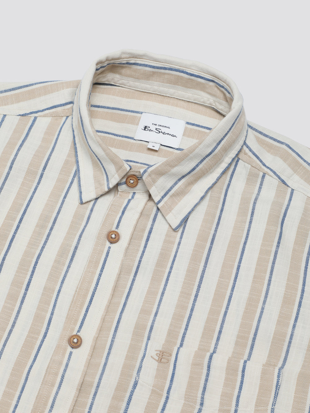 White Ben Sherman Signature Mod Stripe Shirts | 1403XKJYQ