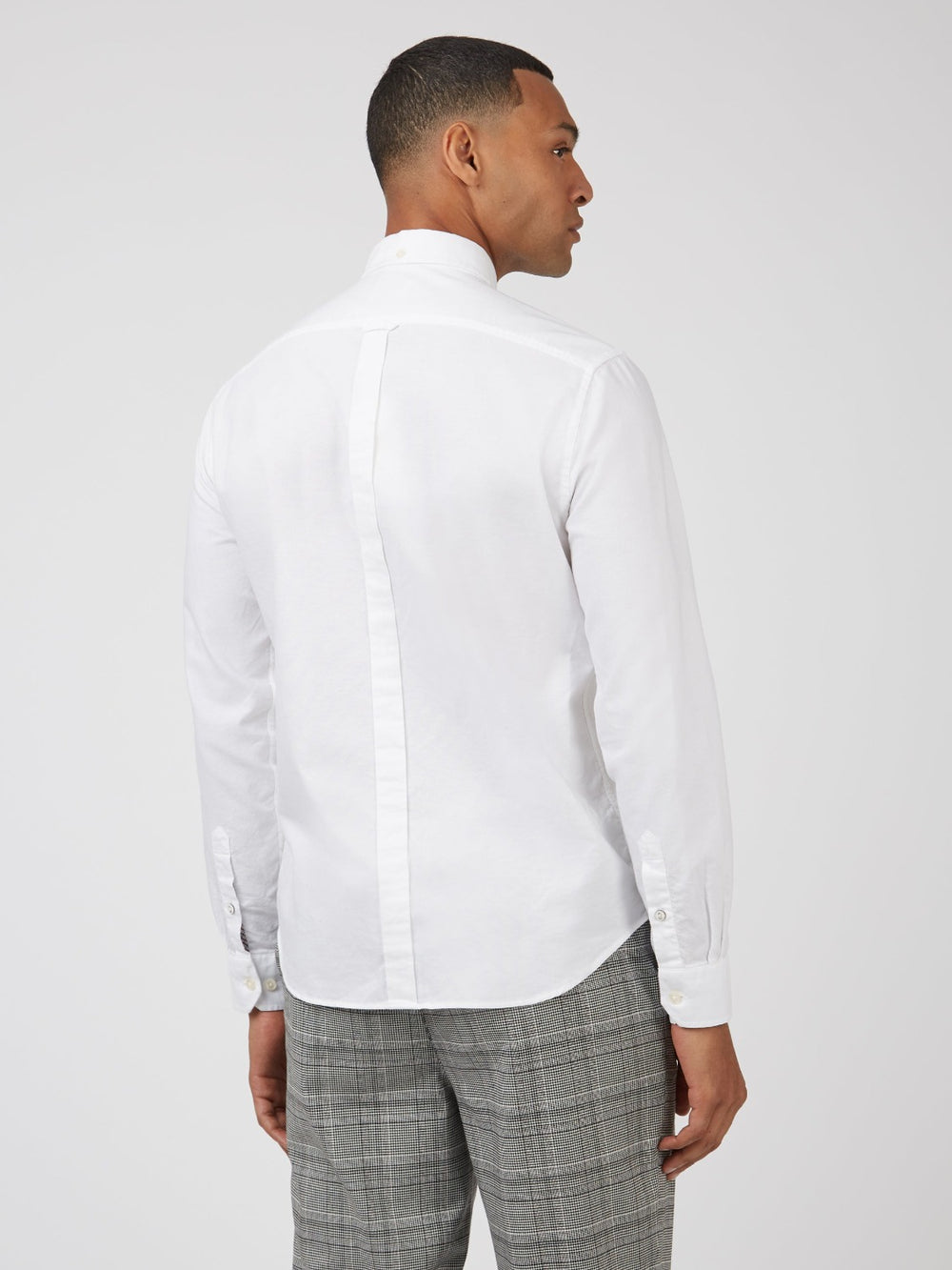 White Ben Sherman Signature Organic Long-Sleeve Oxford Shirts | 7250HEDLA