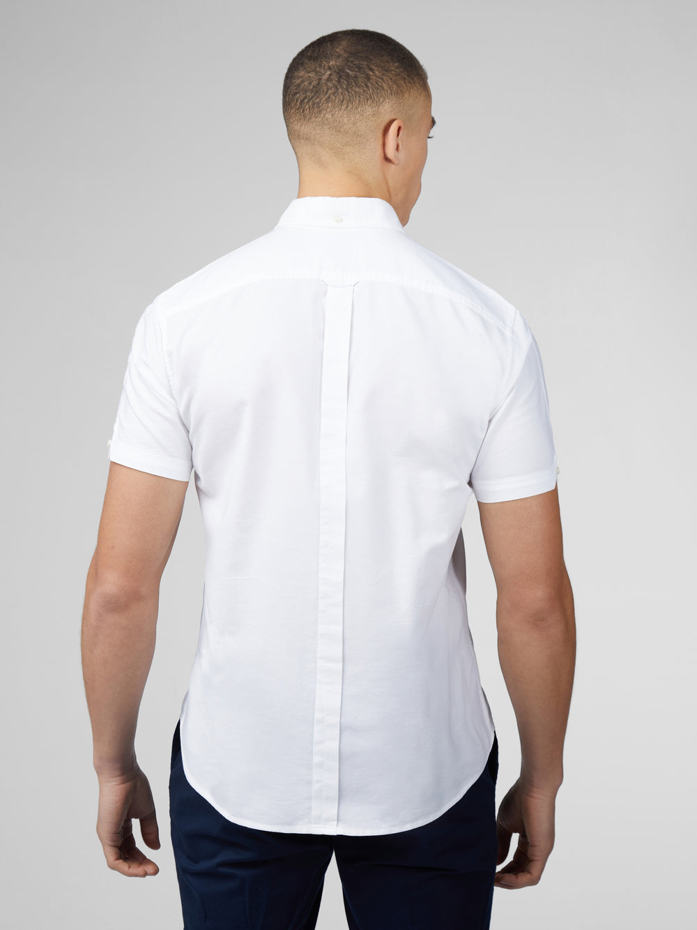 White Ben Sherman Signature Short Sleeve Oxford Shirts | 0837LYEUO