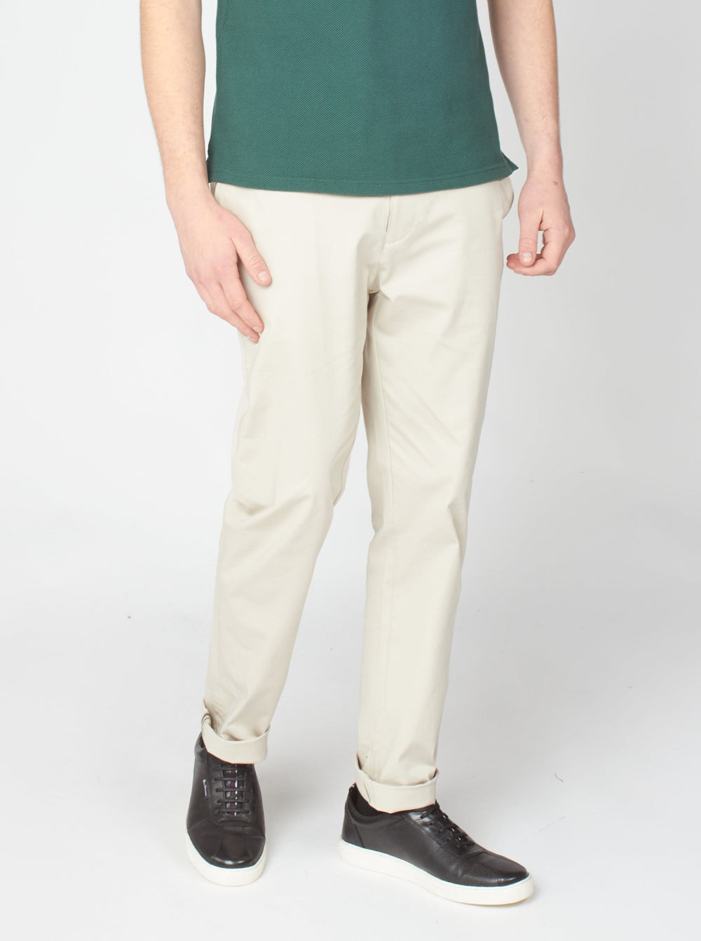 White Ben Sherman Signature Slim Stretch Chino Pants | 4156WLBDO