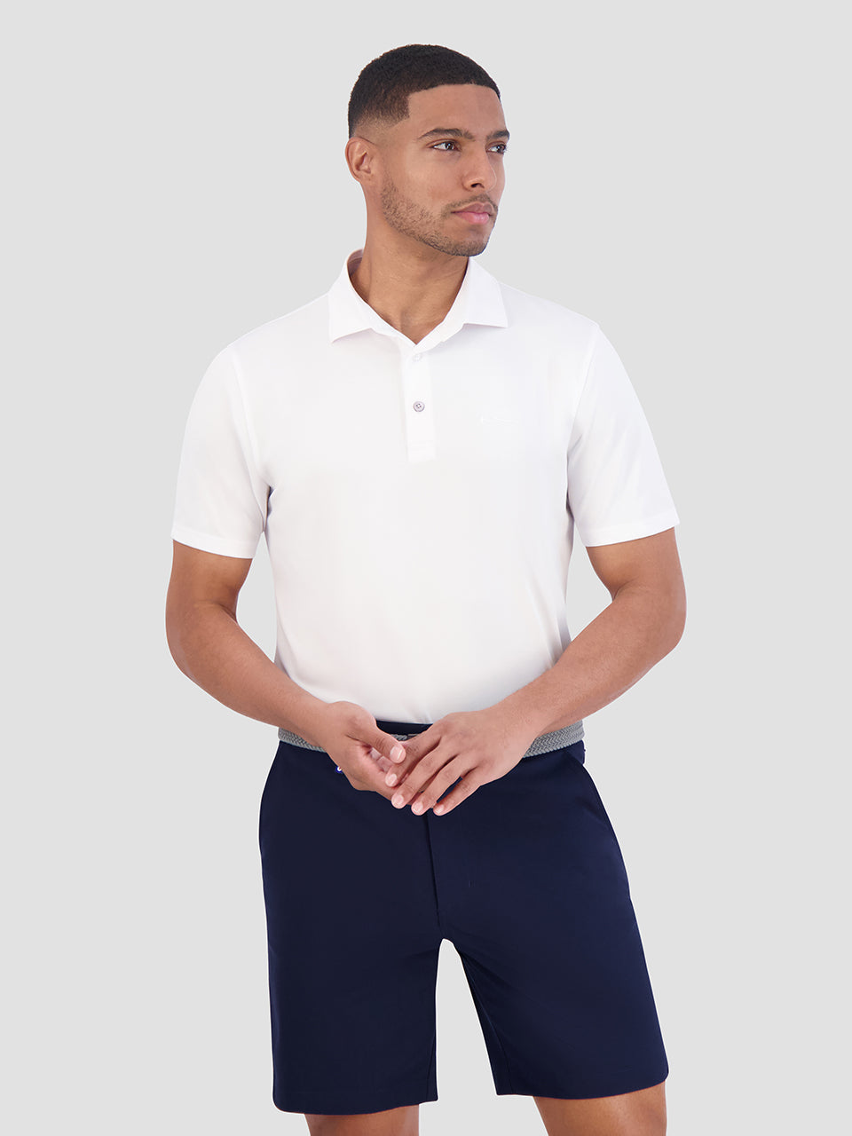 White Ben Sherman Solid Air Pique Sports Fit Polo Shirts | 1390BCWVT