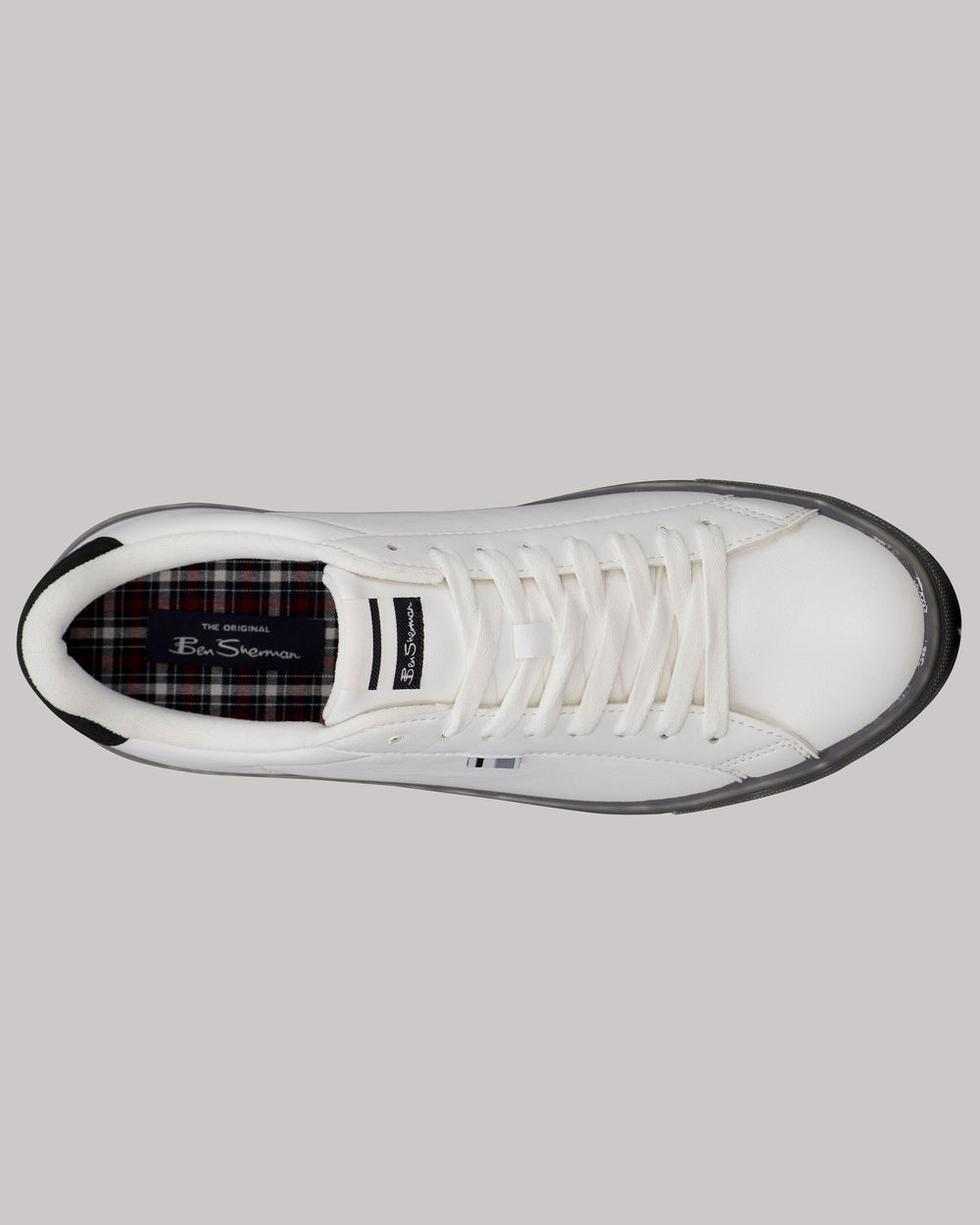 White / Black Ben Sherman Crowley Sneakers | 0576SEFWM