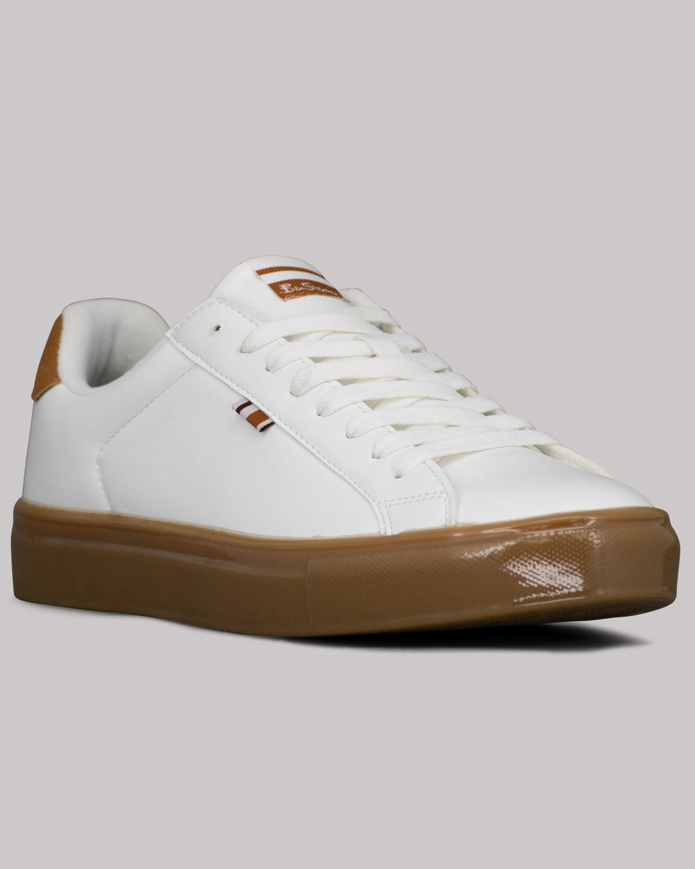 White / Brown Ben Sherman Crowley Sneakers | 4378JWNOS