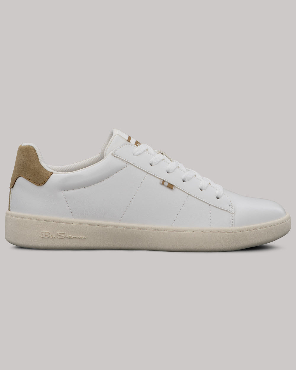 White / Brown Ben Sherman Hampton Sneakers | 8631BDIVN