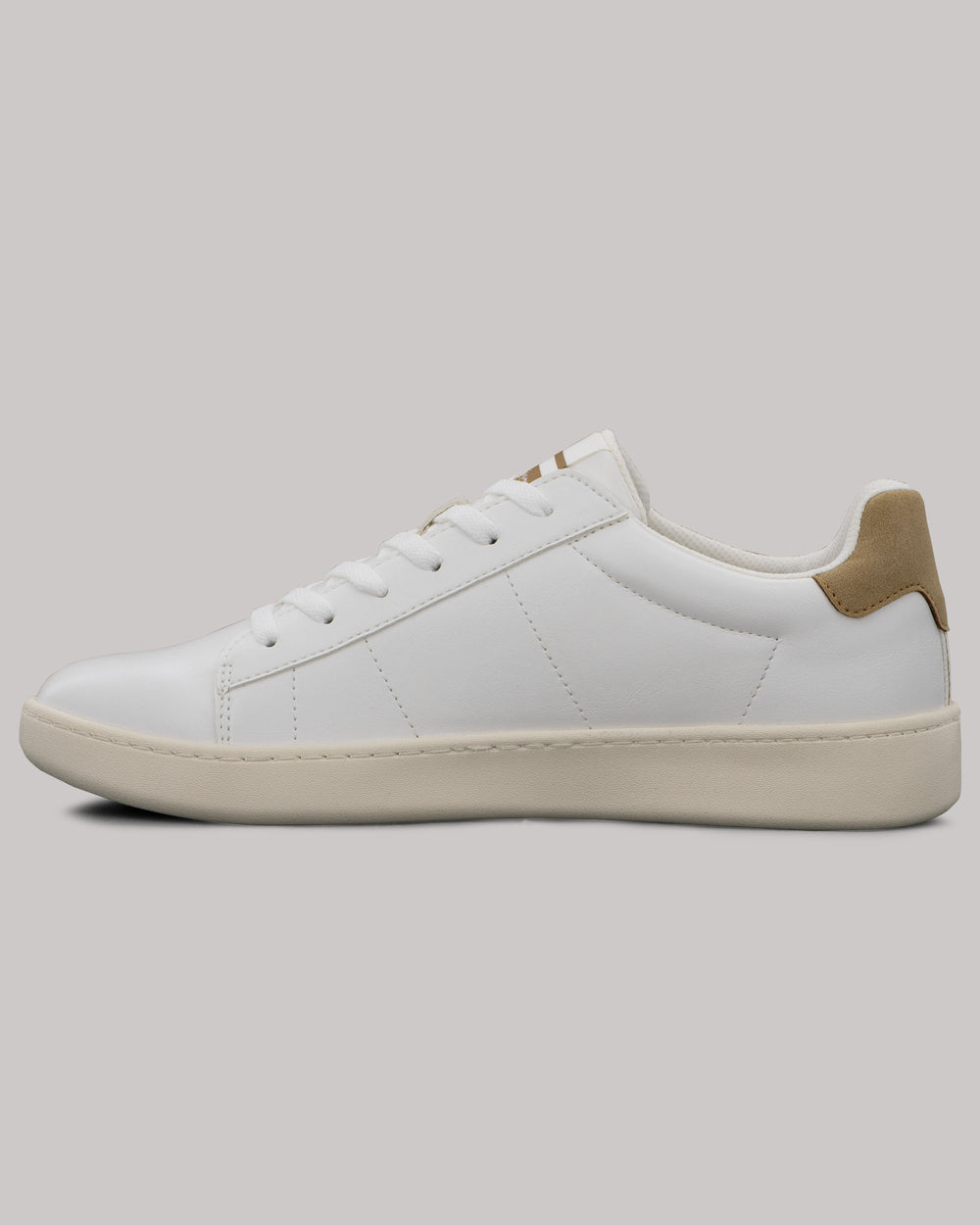 White / Brown Ben Sherman Hampton Sneakers | 8631BDIVN