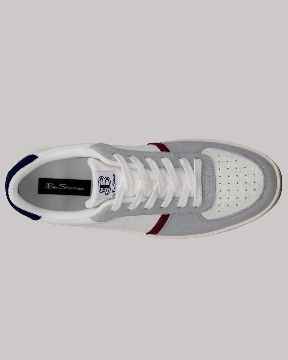 White / Navy Ben Sherman Richmond Sneakers | 6983RFPNO