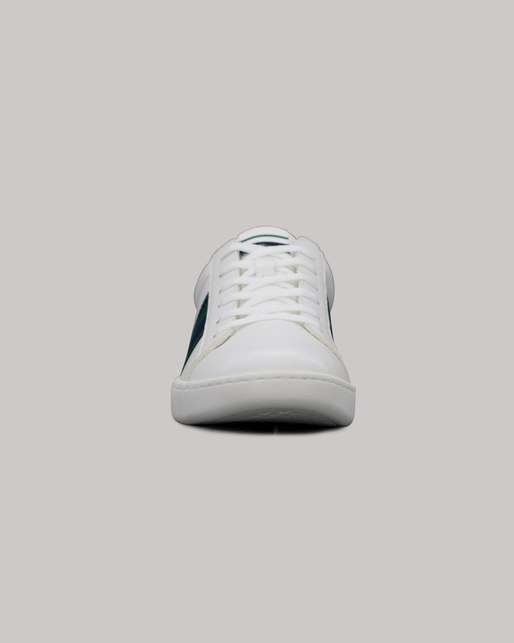 White / Navy / Green Ben Sherman Hampton Stripe Sneakers | 8902DTXNH