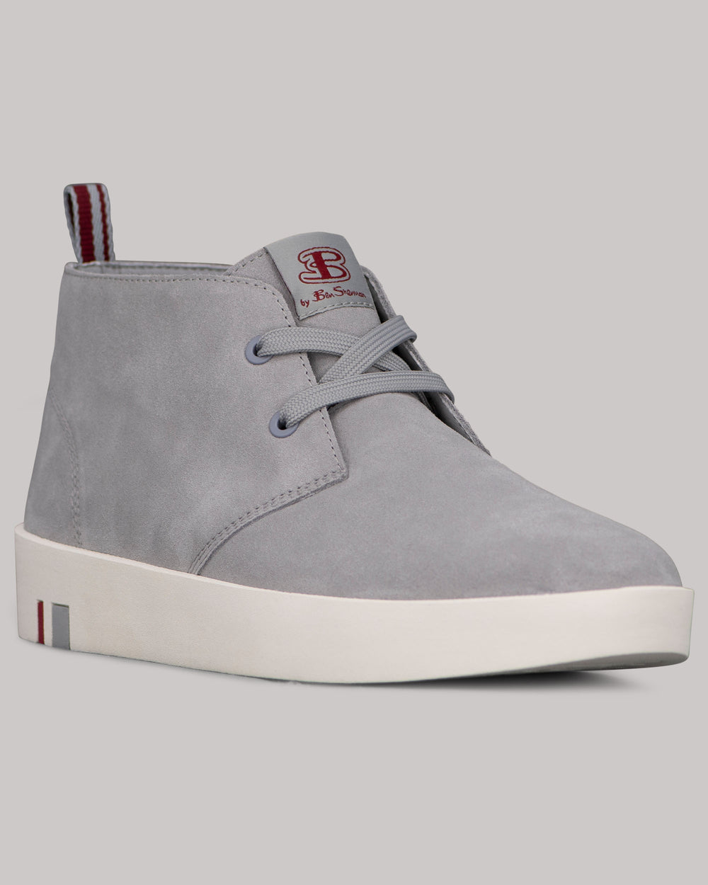 White / Red Ben Sherman Thames Chukka Boots | 9182GZHDJ