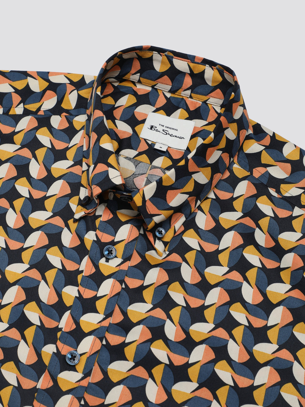 Yellow Ben Sherman Bahaus Geo Shirts | 6834MXAKE