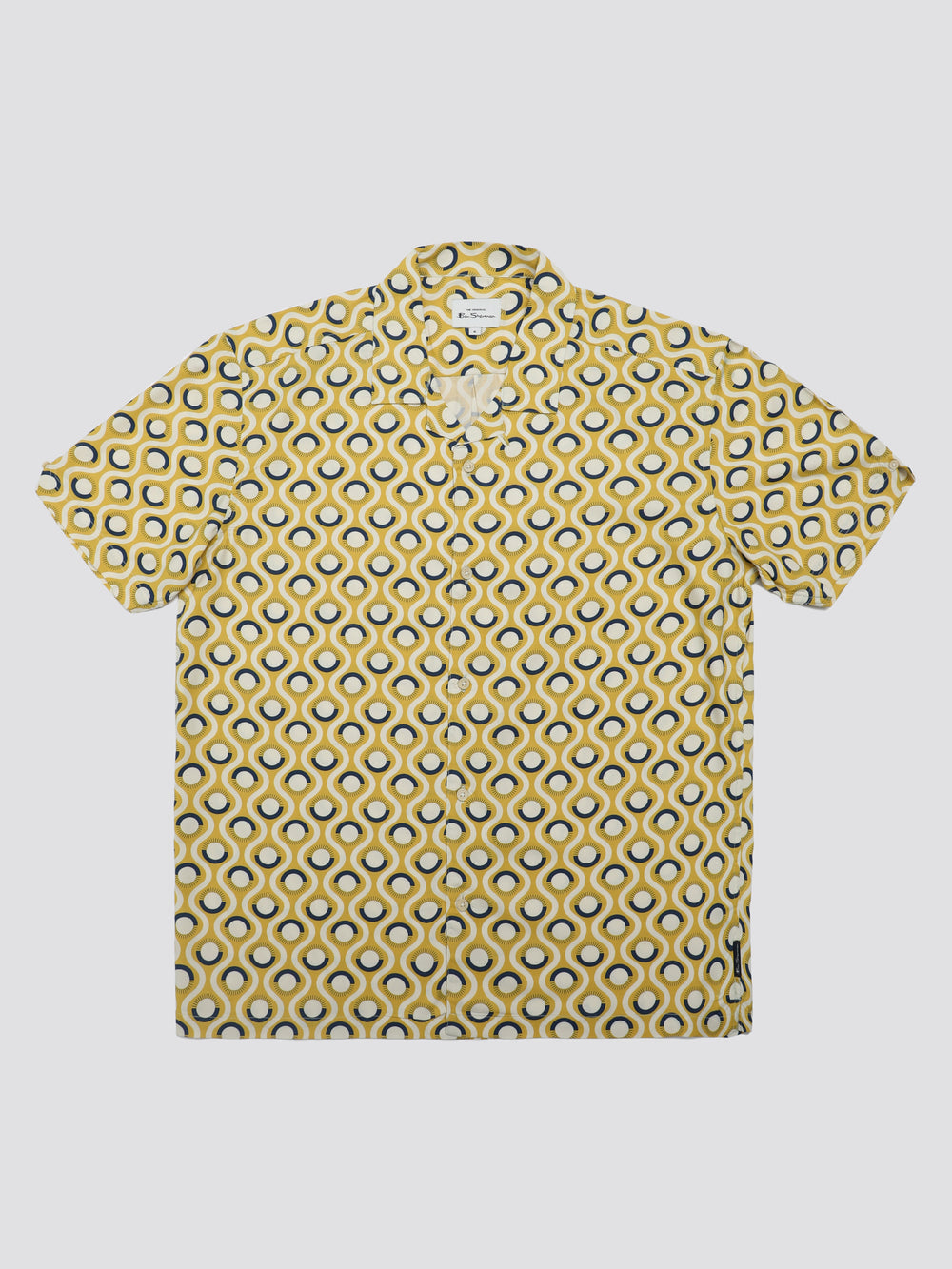 Yellow Ben Sherman Signature Retro Geo Shirts | 5860QCFYW