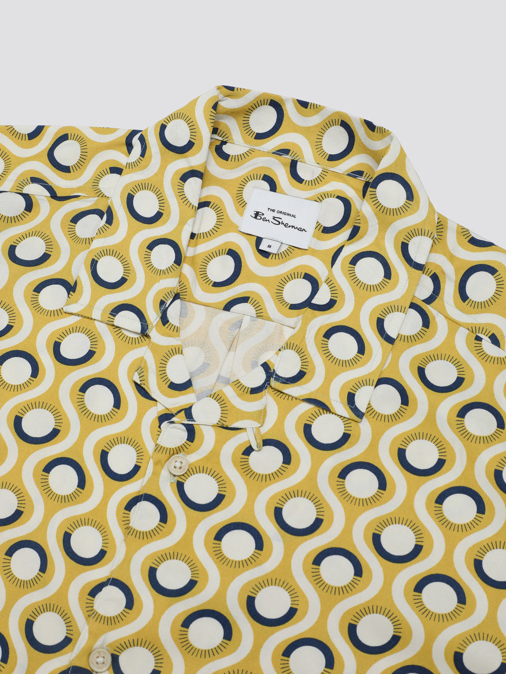 Yellow Ben Sherman Signature Retro Geo Shirts | 5860QCFYW